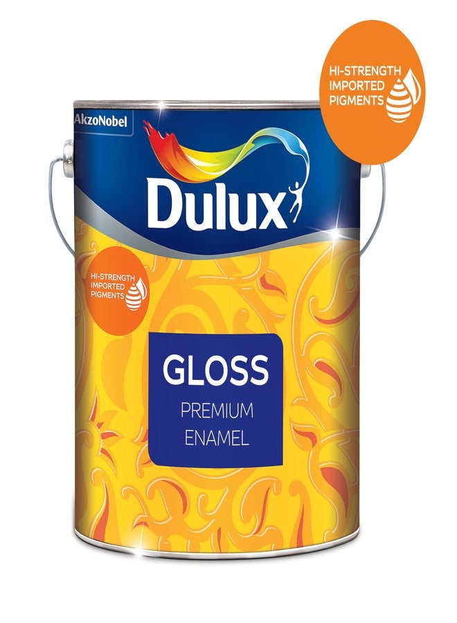 ديولكس دولوكس غلوس | طلاء مينا فاخر للديكور والحماية | مثالي لطلاء الأدوات المنزلية والأثاث المصنوع من الفولاذ والخشب والألومنيوم، 1 لتر، أصفر ذهبي - Image 5